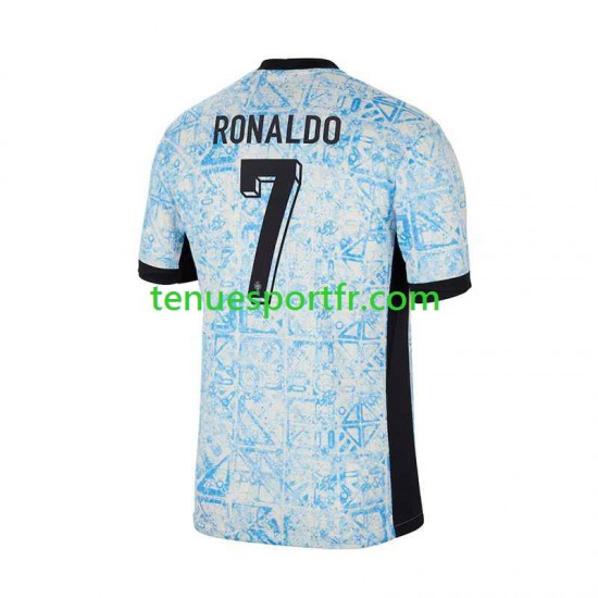 Homme Maillot Extérieur Portugal Cristiano Ronaldo 7 Euro 2024 à Manches Courtes