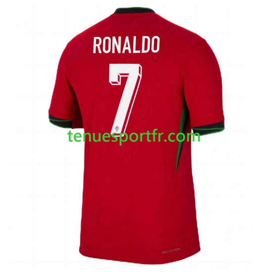 Homme Maillot Domicile Portugal Cristiano Ronaldo 7 Euro 2024 à Manches Courtes