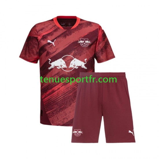 Kit Enfant Maillot Extérieur RB Leipzig 2024-2025 à Manches Courtes