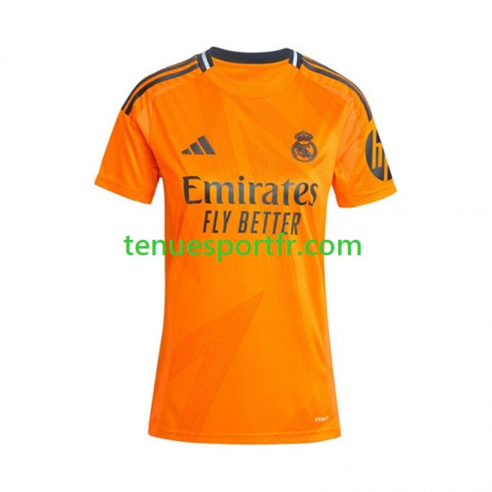 Femme Maillot Extérieur Real Madrid 2024-2025 à Manches Courtes