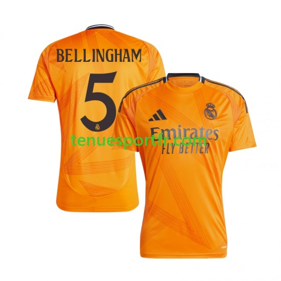 Homme Maillot Extérieur Real Madrid BELLINGHAM 5 2024-2025 à Manches Courtes