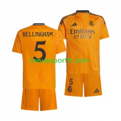 Kit Enfant Maillot Extérieur Real Madrid BELLINGHAM 5 2024-2025 à Manches Courtes