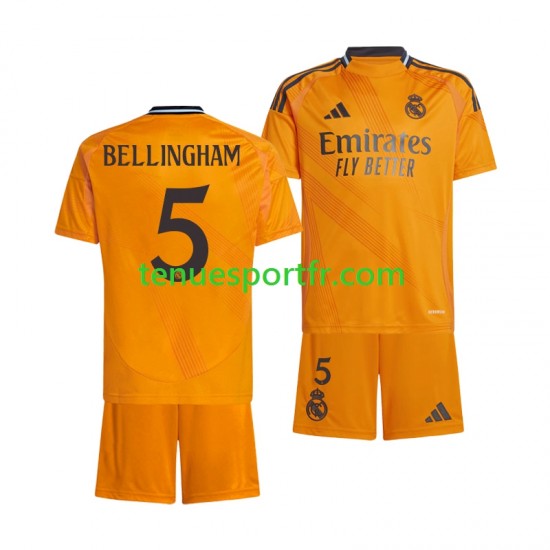 Kit Enfant Maillot Extérieur Real Madrid BELLINGHAM 5 2024-2025 à Manches Courtes
