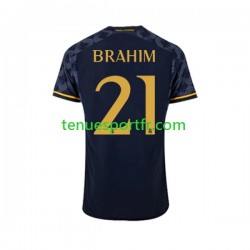 Homme Maillot Extérieur Real Madrid Brahim Diaz 21 2023-2024 à Manches Courtes