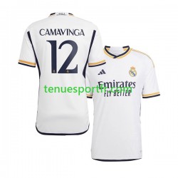 Homme Maillot Domicile Real Madrid Camavinga 12 2023-2024 à Manches Courtes