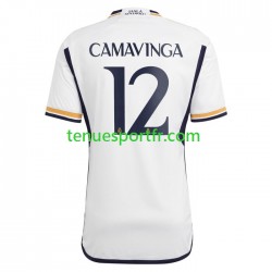 Homme Maillot Domicile Real Madrid Camavinga 12 2023-2024 à Manches Courtes