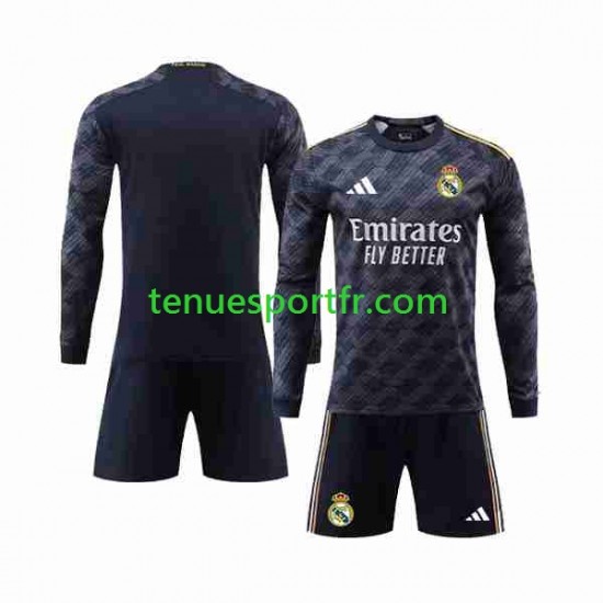 Kit Enfant Maillot Extérieur Real Madrid 2023-2024 à Manches Longues