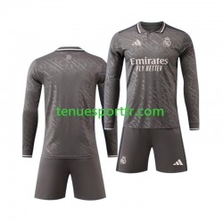 Kit Enfant Maillot Troisième Real Madrid 2024-2025 à Manches Longues