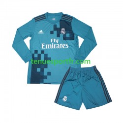 Kit Enfant Maillot Retro Troisième Real Madrid 2017 à Manches Longues