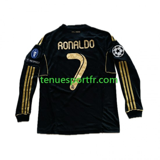 Homme Maillot Extérieur Real Madrid Cristiano Ronaldo 7 2011-2012 à Manches Longues