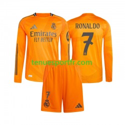 Kit Enfant Maillot Extérieur Real Madrid Cristiano Ronaldo 7 2024-2025 à Manches Longues