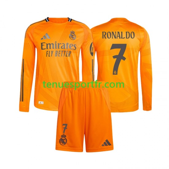 Kit Enfant Maillot Extérieur Real Madrid Cristiano Ronaldo 7 2024-2025 à Manches Longues