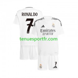 Kit Enfant Maillot Domicile Real Madrid Cristiano Ronaldo 7 2024-2025 à Manches Courtes