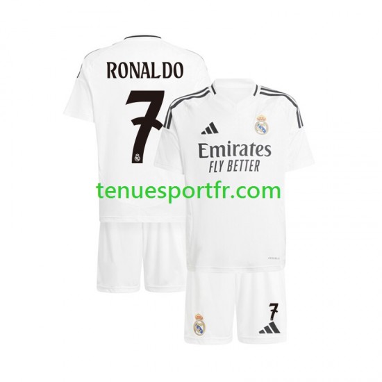 Kit Enfant Maillot Domicile Real Madrid Cristiano Ronaldo 7 2024-2025 à Manches Courtes