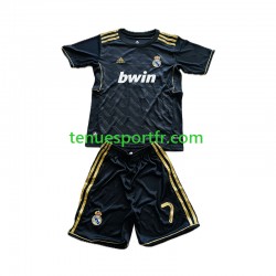 Kit Enfant Maillot Retro Extérieur Real Madrid Cristiano Ronaldo 7 2011-2012 à Manches Courtes