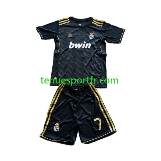 Kit Enfant Maillot Retro Extérieur Real Madrid Cristiano Ronaldo 7 2011-2012 à Manches Courtes