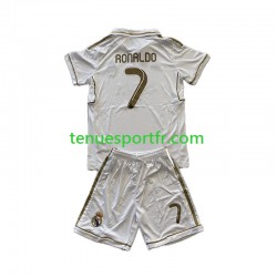 Kit Enfant Maillot Retro Domicile Real Madrid Cristiano Ronaldo 7 2011-2012 à Manches Courtes