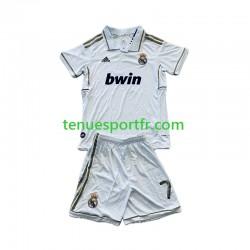 Kit Enfant Maillot Retro Domicile Real Madrid Cristiano Ronaldo 7 2011-2012 à Manches Courtes