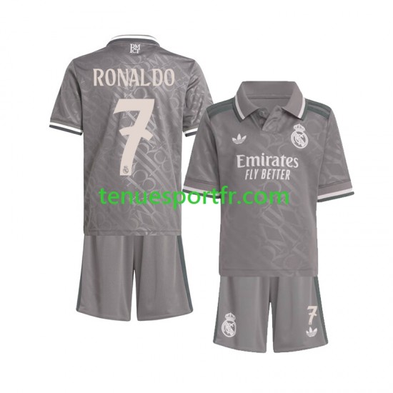 Kit Enfant Maillot Troisième Real Madrid Cristiano Ronaldo 7 2024-2025 à Manches Courtes