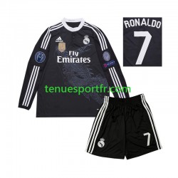 Kit Enfant Maillot Retro Troisième Real Madrid Cristiano Ronaldo 7 2014 à Manches Longues