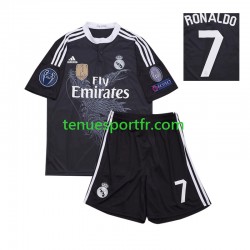 Kit Enfant Maillot Retro Troisième Real Madrid Cristiano Ronaldo 7 2014 à Manches Courtes