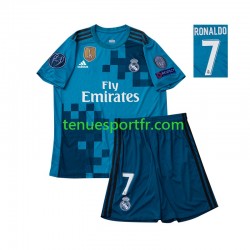 Kit Enfant Maillot Retro Troisième Real Madrid Cristiano Ronaldo 7 2017 à Manches Courtes