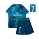 Kit Enfant Maillot Retro Troisième Real Madrid Cristiano Ronaldo 7 2017 à Manches Courtes