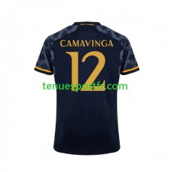 Homme Maillot Extérieur Real Madrid EDUARDO CAMAVINGA 12 2023-2024 à Manches Courtes