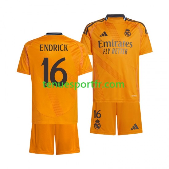 Kit Enfant Maillot Extérieur Real Madrid ENDRICK 16 2024-2025 à Manches Courtes