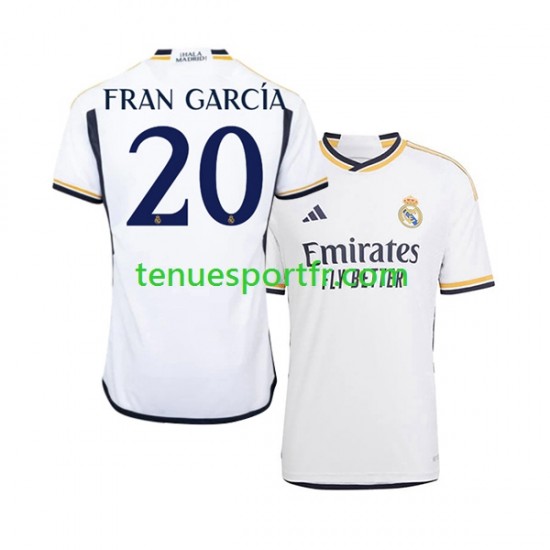 Homme Maillot Domicile Real Madrid Fran Garcia 20 2023-2024 à Manches Courtes