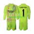 Kit Enfant Maillot Quatrième Real Madrid Gardien COURTOIS 1 2024-2025 à Manches Longues