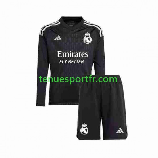 Kit Enfant Maillot Extérieur Real Madrid Gardien 2023-2024 à Manches Longues
