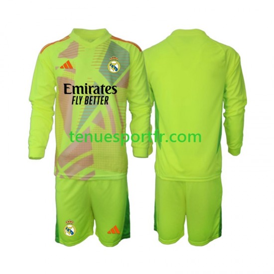 Kit Enfant Maillot Quatrième Real Madrid Gardien 2024-2025 à Manches Longues