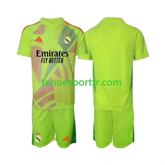 Kit Enfant Maillot Quatrième Real Madrid Gardien 2024-2025 à Manches Courtes