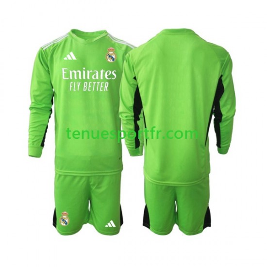 Kit Enfant Maillot Domicile Real Madrid Gardien 2023-2024 à Manches Longues