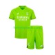 Kit Enfant Maillot Domicile Real Madrid Gardien 2023-2024 à Manches Courtes
