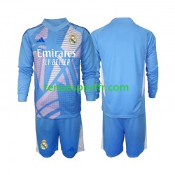 Kit Enfant Maillot Domicile Real Madrid Gardien 2024-2025 à Manches Longues