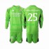 Kit Enfant Maillot Domicile Real Madrid Gardien Kepa Arrizabalaga 25 2023-2024 à Manches Longues