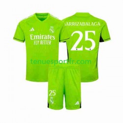 Kit Enfant Maillot Domicile Real Madrid Gardien Kepa Arrizabalaga 25 2023-2024 à Manches Courtes