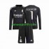 Kit Enfant Maillot Extérieur Real Madrid Gardien Thibaut Courtois 1 2023-2024 à Manches Longues