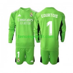 Kit Enfant Maillot Domicile Real Madrid Gardien Thibaut Courtois 1 2023-2024 à Manches Longues