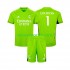 Kit Enfant Maillot Domicile Real Madrid Gardien Thibaut Courtois 1 2023-2024 à Manches Courtes