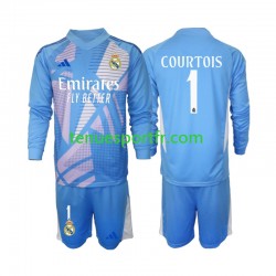 Kit Enfant Maillot Domicile Real Madrid Gardien Thibaut Courtois 1 2024-2025 à Manches Longues