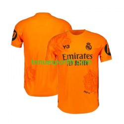 Homme Kit Enfant Maillot Troisième Real Madrid Gardien Y3 2023-2024 Orange à Manches Courtes