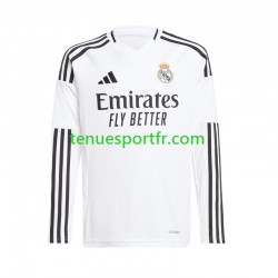 Homme Maillot Domicile Real Madrid 2024-2025 Blanc à Manches Longues