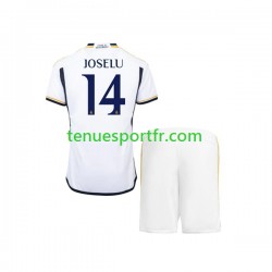 Kit Enfant Maillot Domicile Real Madrid JOSELU 14 2023-2024 à Manches Courtes