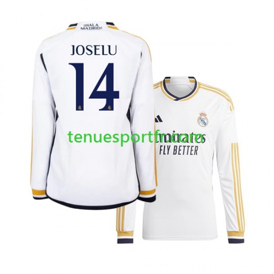 Homme Maillot Domicile Real Madrid JOSELU 14 2023-2024 à Manches Longues