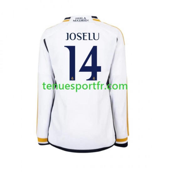 Homme Maillot Domicile Real Madrid JOSELU 14 2023-2024 à Manches Longues