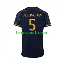 Homme Maillot Extérieur Real Madrid Jude Bellingham 5 2023-2024 à Manches Courtes