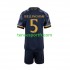 Kit Enfant Maillot Extérieur Real Madrid Jude Bellingham 5 2023-2024 à Manches Courtes